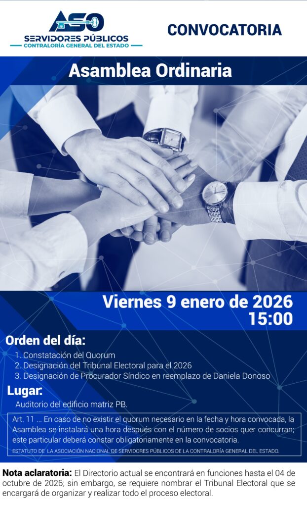 ASAMBLEA GENERAL ORDINARIA DE SOCIOS